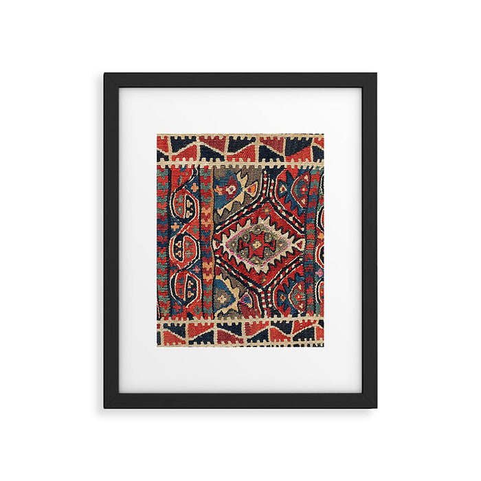 Kordi Balisht Khorasan Northeast Persian Bag Prin Framed Art Print Gallery Image 1