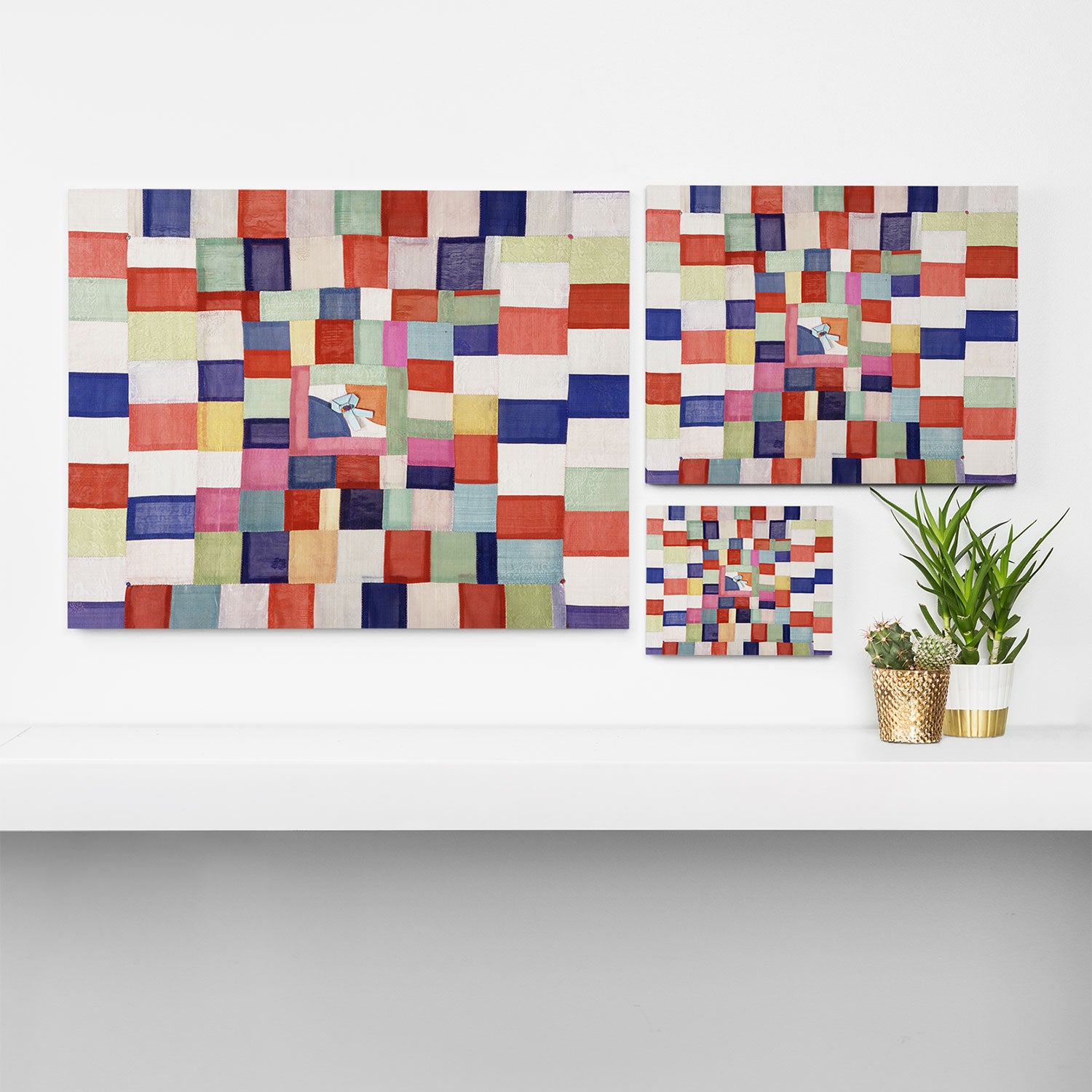 Korean 19th Century Geometric Textile Print Canvas Print Gallery Image 3