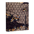 Kosode Fragment with Tortoiseshell Pattern, Waves, & Cherry Blossoms Shibori Print Canvas Print Gallery Image 3