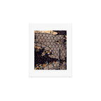 Kosode Fragment with Tortoiseshell Pattern, Waves, & Cherry Blossoms Shibori Print Art Print Gallery Image 1