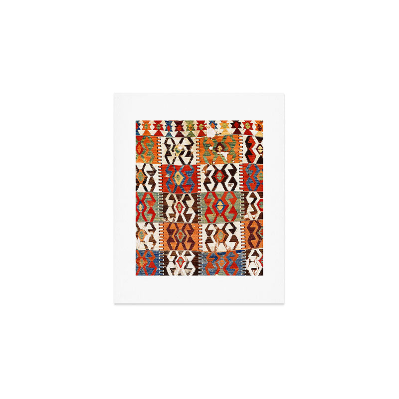 Kütahya West Anatolian Kilim Print Art Print Gallery Image 1