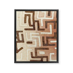Kuba Congo Central African Wraparound Skirt Print 1 Framed Canvas Print Gallery Image 6
