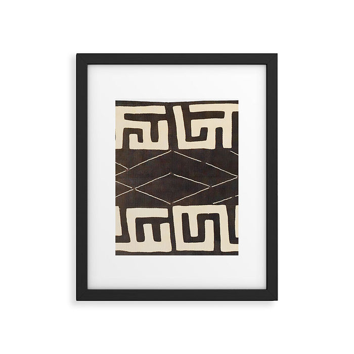 Kuba Congo Central African Wraparound Skirt Print 2 Framed Art Print Gallery Image 1