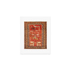 Kuba Hunting Rug With Birds Horses Camels Print Art Print Gallery Image 1