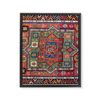 Kuba Sumakh East Caucasus Antique Rug Print Framed Canvas Print Gallery Image 3