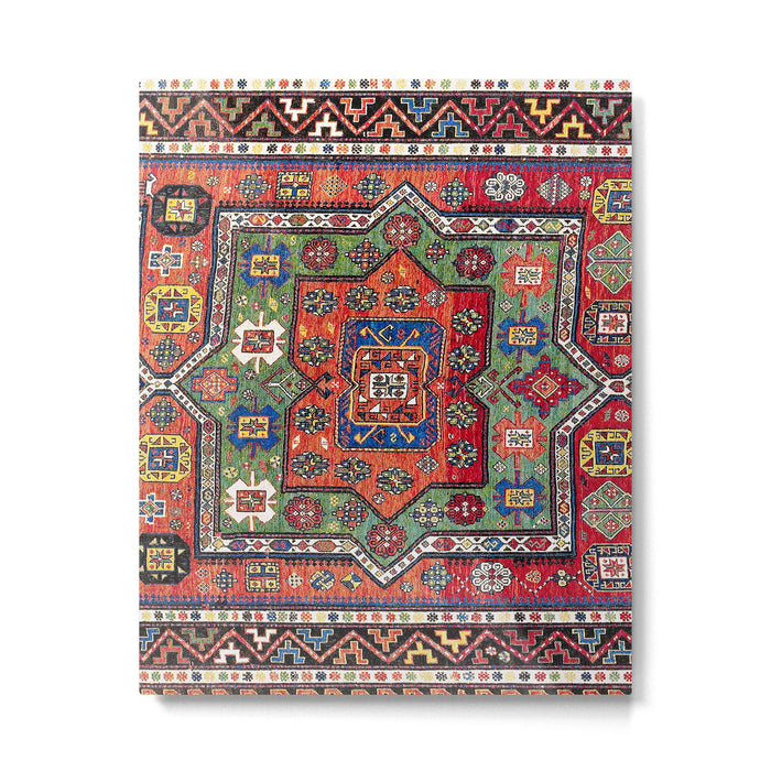 Kuba Sumakh East Caucasus Antique Rug Print Metal Print Gallery Image 1