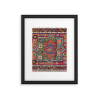 Kuba Sumakh East Caucasus Antique Rug Print Framed Art Print Gallery Image 5