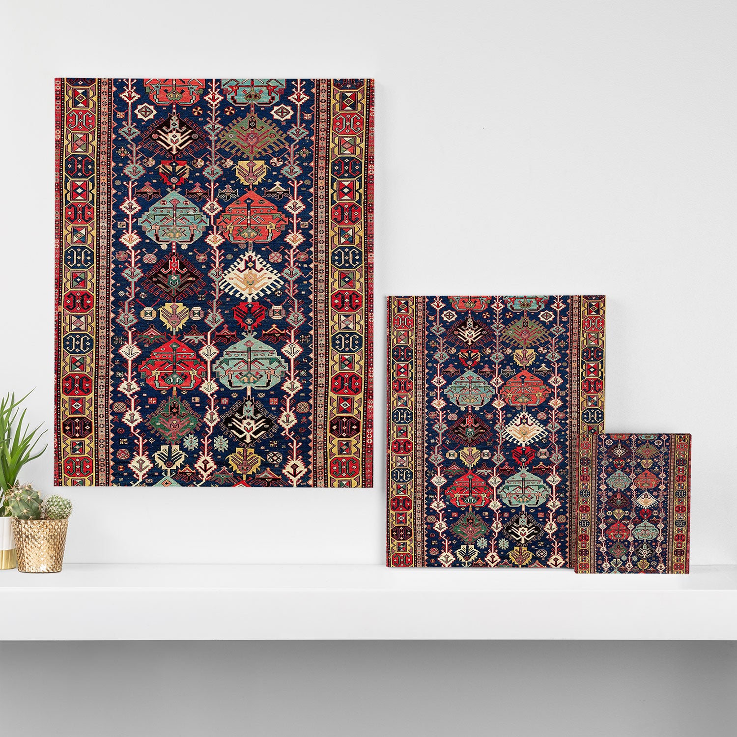 Kuba Sumakh East Caucasus Flatweave Print Canvas Print Gallery Image 3