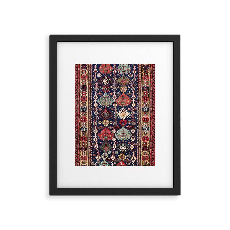 Kuba Sumakh East Caucasus Flatweave Print Framed Art Print Gallery Image 4