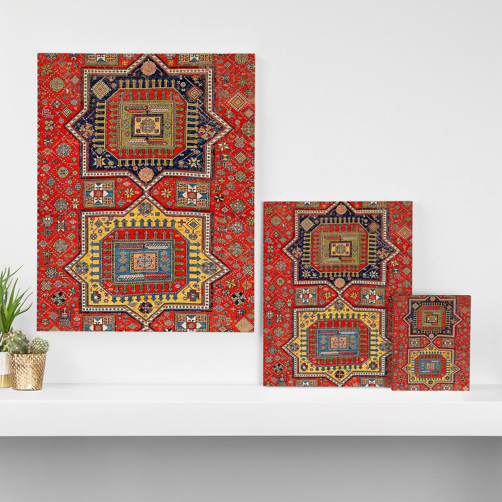 Kuba Sumakh East Caucasus Rug Print Canvas Print Gallery Image 3