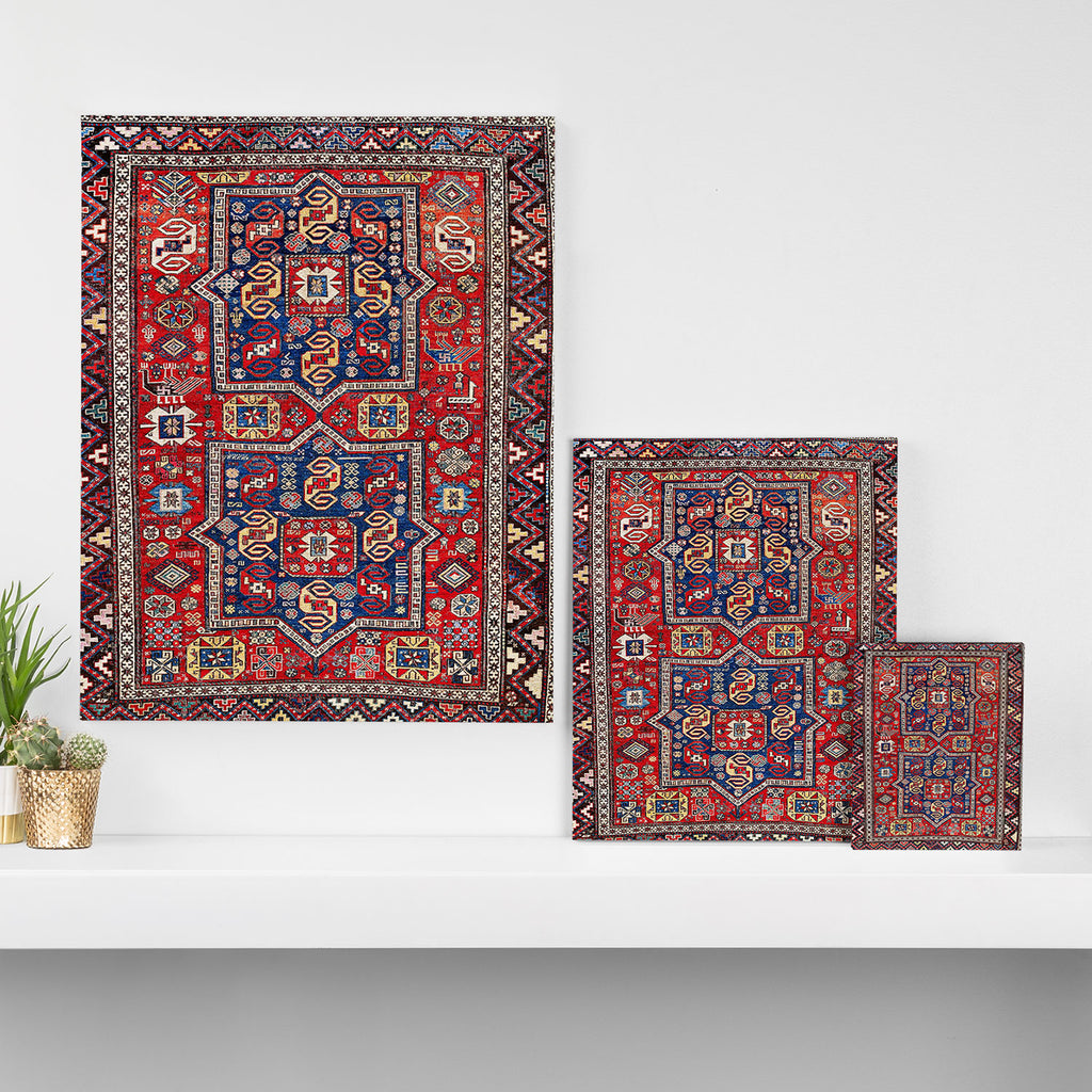 Kuba Sumakh East Caucasus Rug Print Canvas Print Gallery Image 3