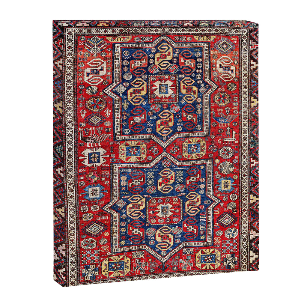 Kuba Sumakh East Caucasus Rug Print Canvas Print Gallery Image 3