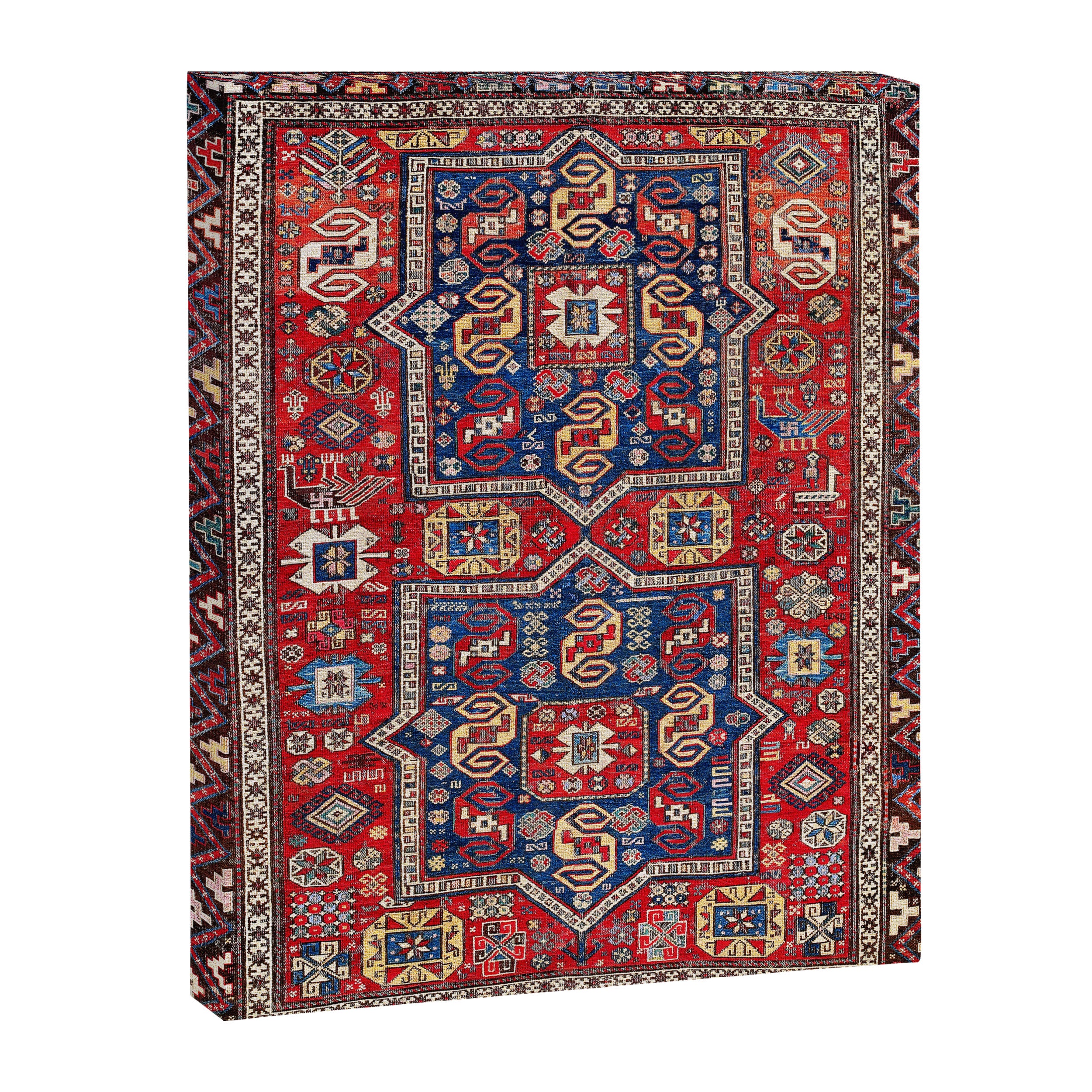 Kuba Sumakh East Caucasus Rug Print Canvas Print Gallery Image 3