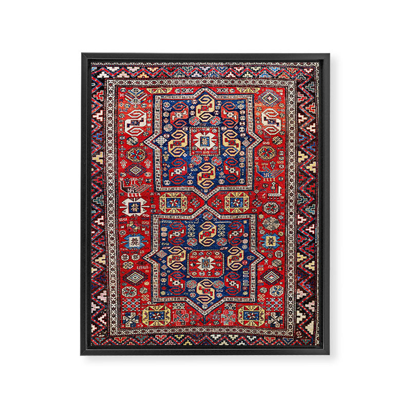 Kuba Sumakh East Caucasus Rug Print Framed Canvas Print Gallery Image 3