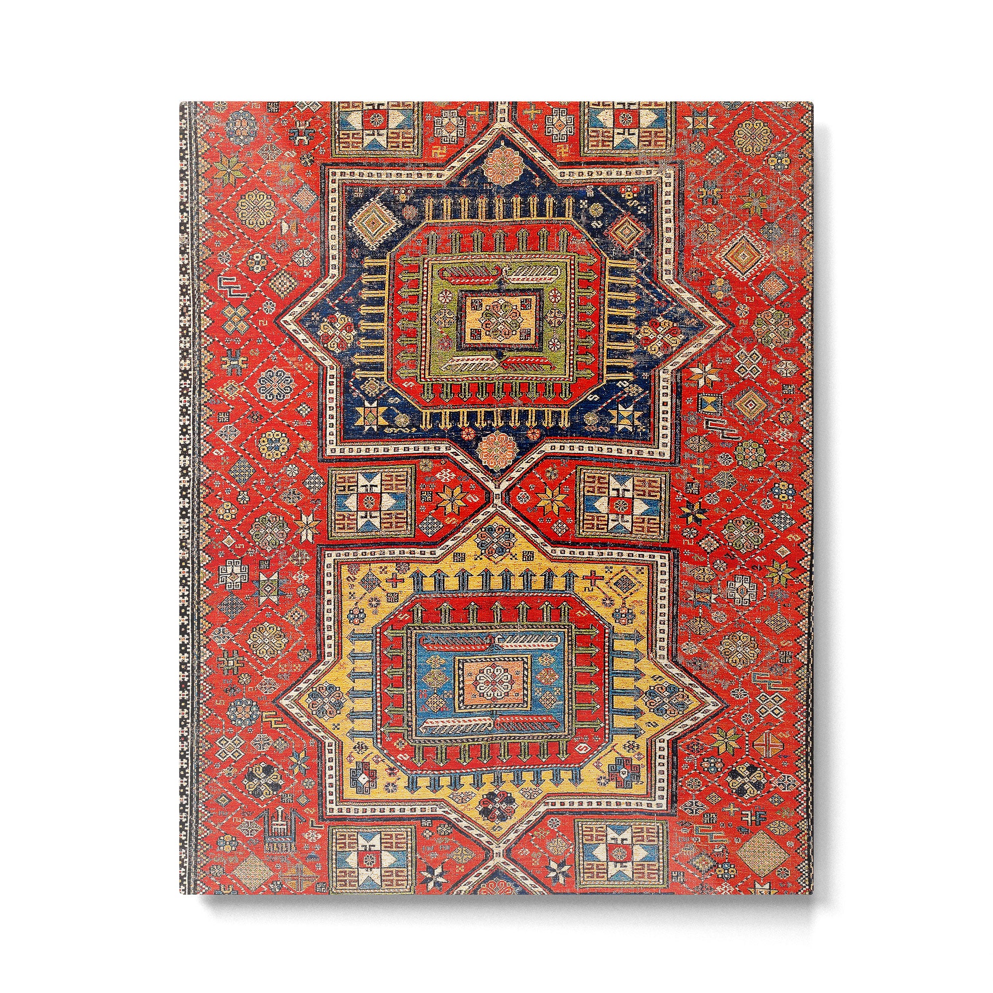 Kuba Sumakh East Caucasus Rug Print Metal Print Gallery Image 6