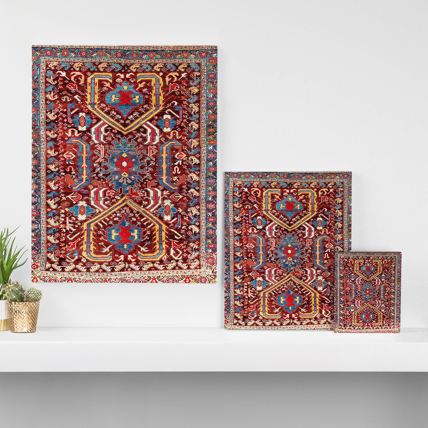 Kula West Anatolian  Antique Rug Print Canvas Print Gallery Image 3