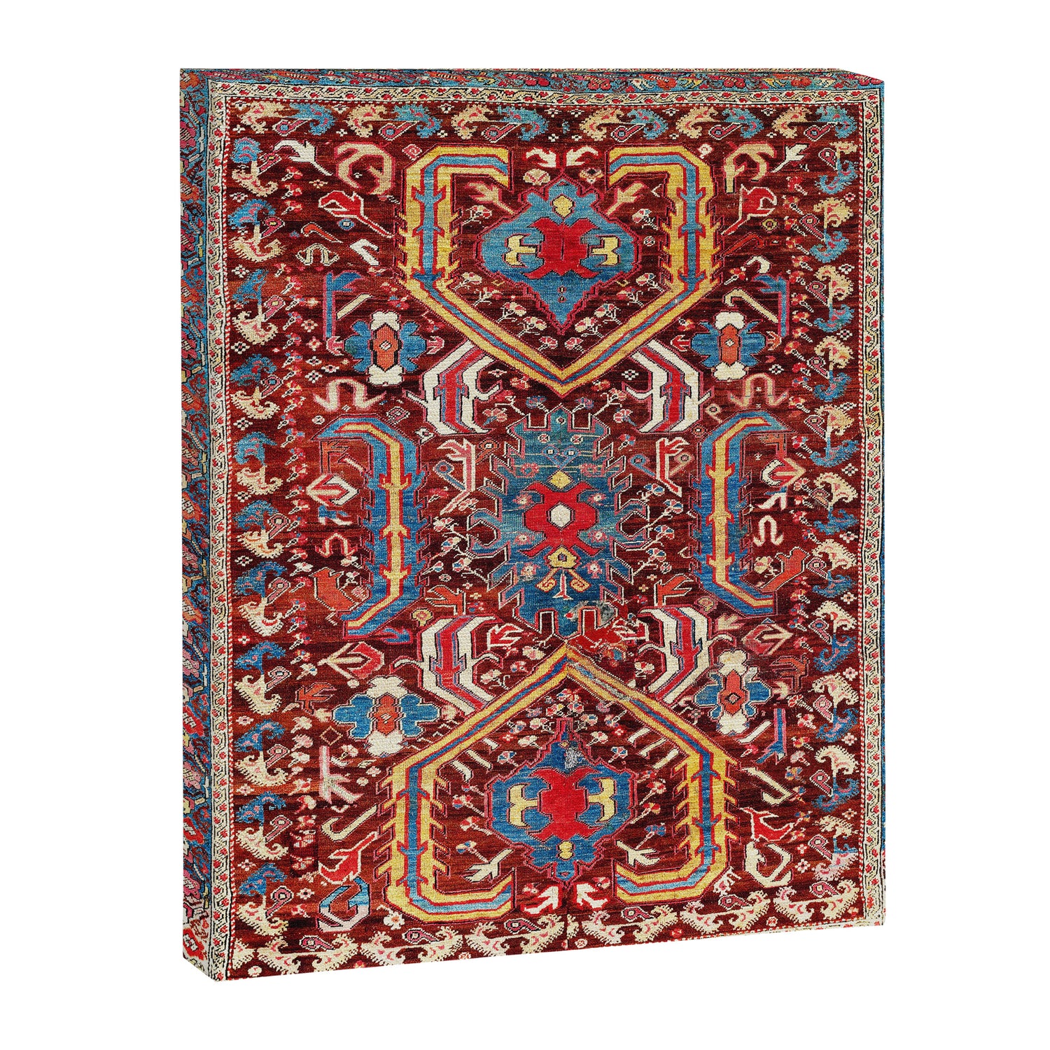 Kula West Anatolian  Antique Rug Print Canvas Print Gallery Image 3