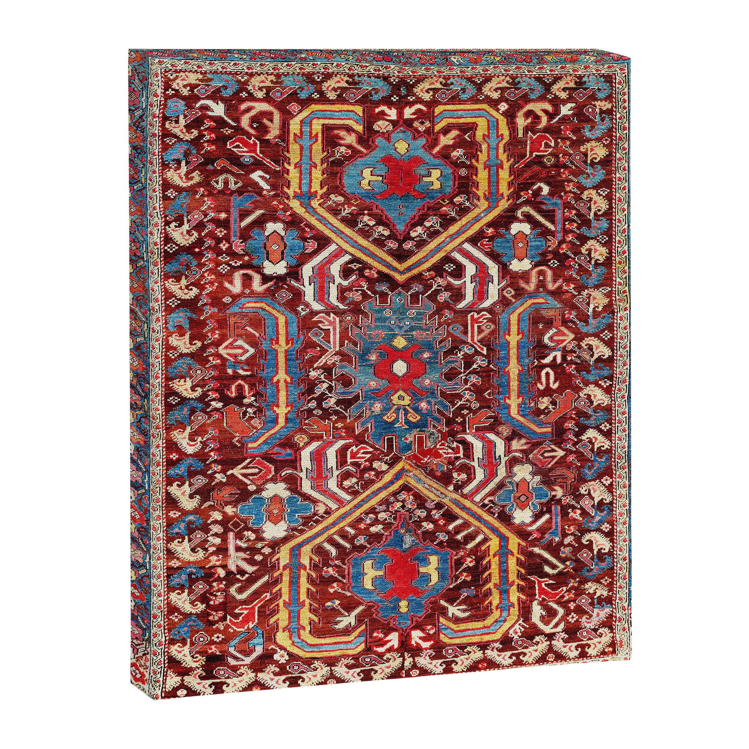 Kula West Anatolian  Antique Rug Print Canvas Print Gallery Image 3