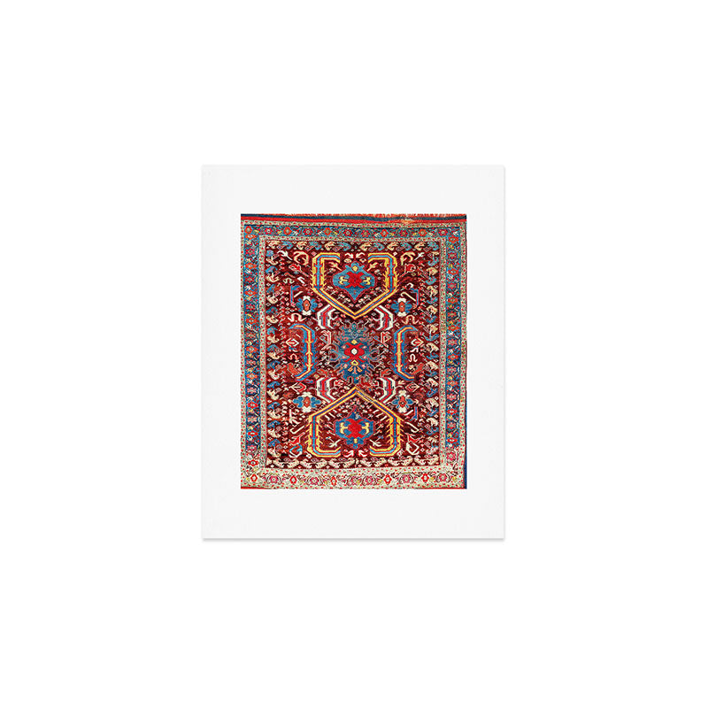 Kula West Anatolian  Antique Rug Print Art Print Gallery Image 1