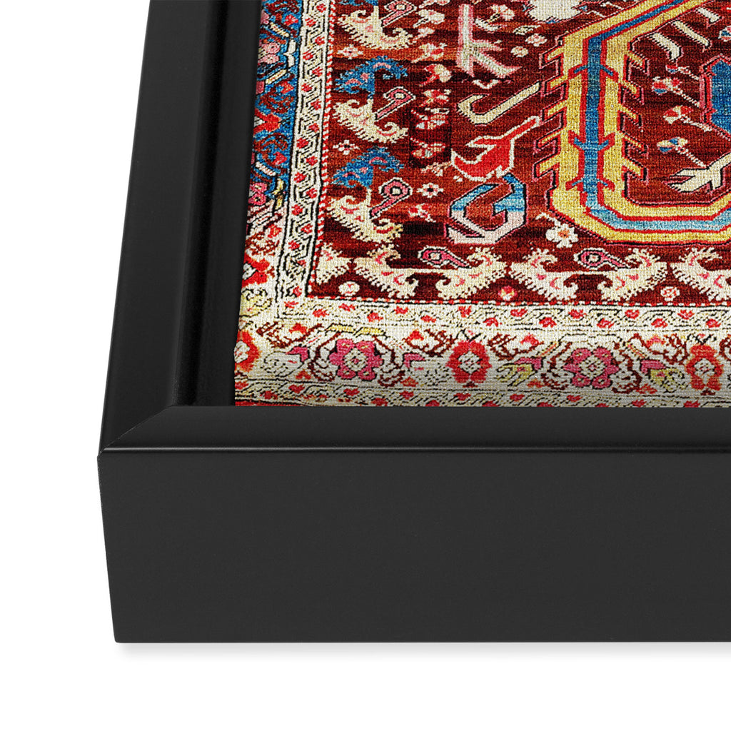Kula West Anatolian  Antique Rug Print Framed Canvas Print Gallery Image 3