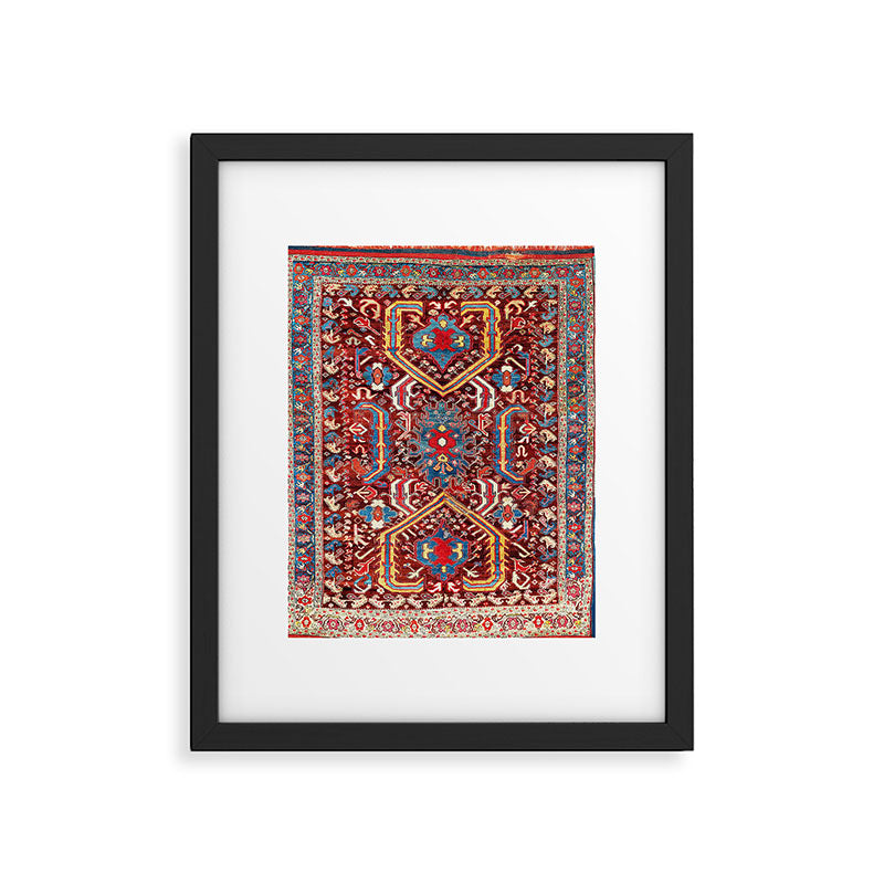 Kula West Anatolian  Antique Rug Print Framed Art Print Gallery Image 5