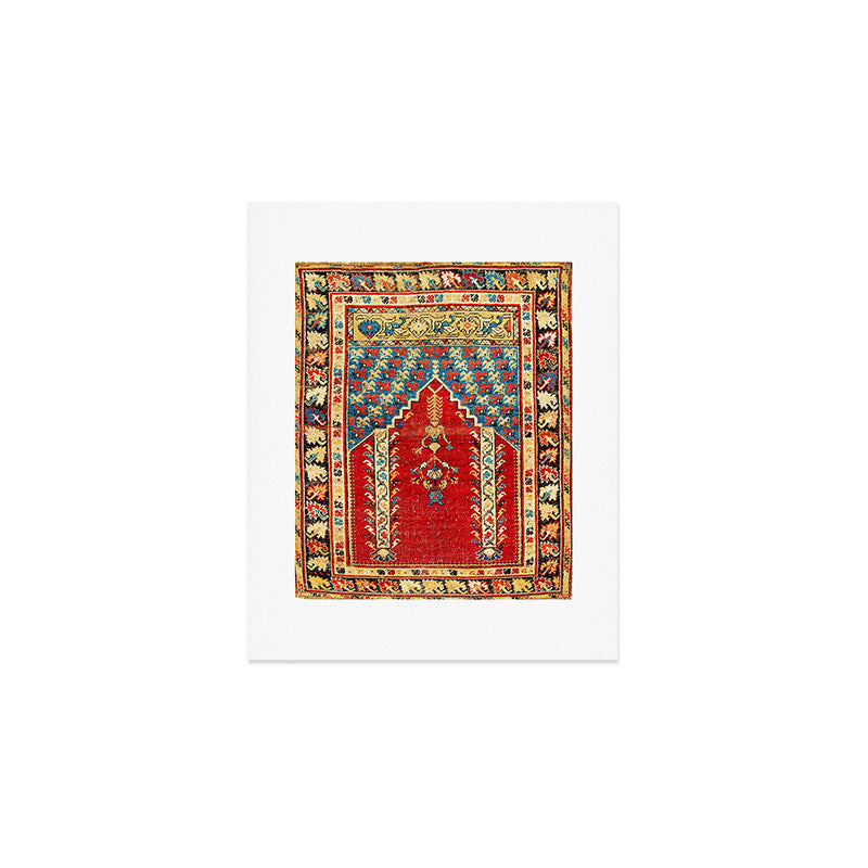 Kula West Anatolian Niche Rug Print Art Print Gallery Image 1