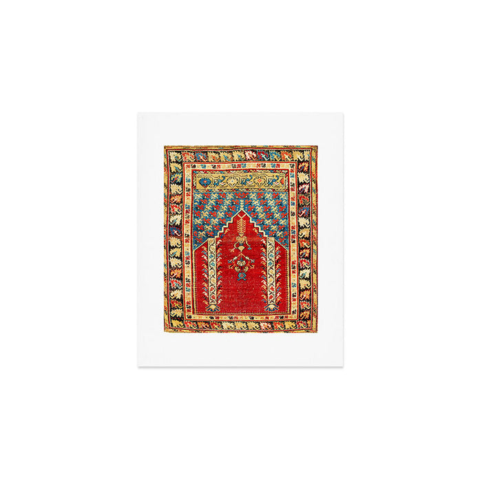 Kula West Anatolian Niche Rug Print Art Print Gallery Image 1