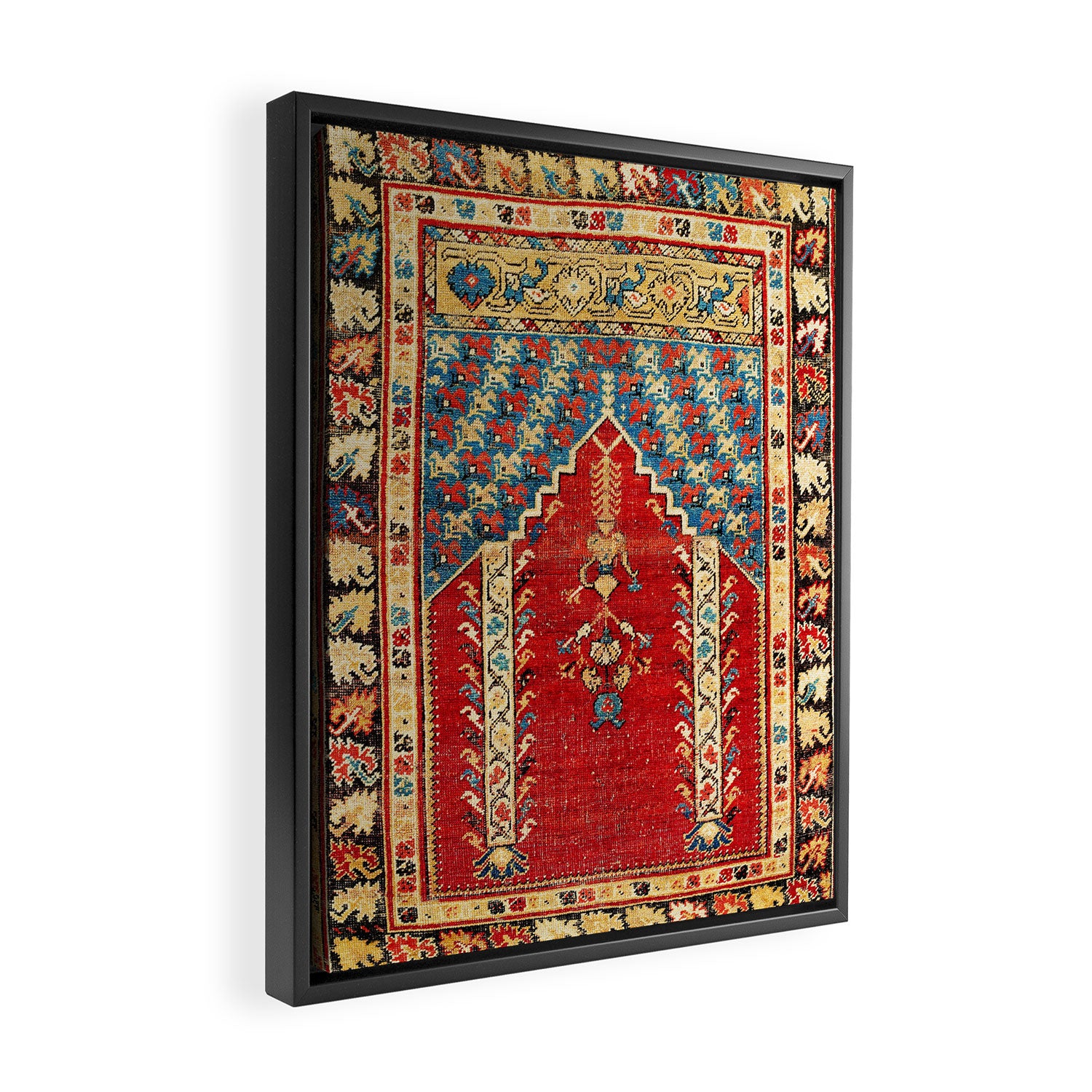 Kula West Anatolian Niche Rug Print Framed Canvas Print Gallery Image 2