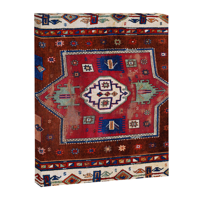 Kurdish  Antique Cihanbeyli  Tribal Rug Print Canvas Print Gallery Image 1