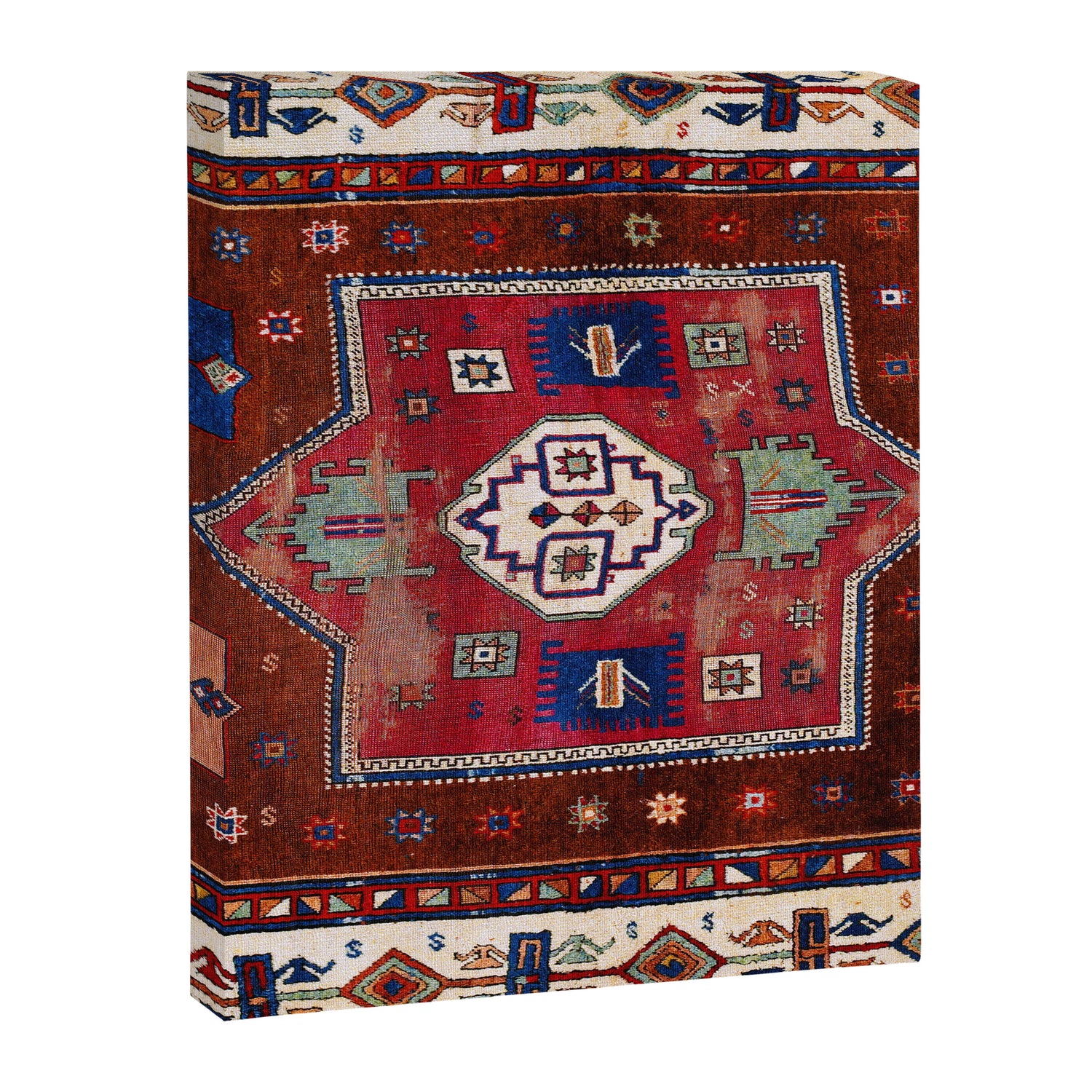 Kurdish  Antique Cihanbeyli  Tribal Rug Print Canvas Print Gallery Image 3