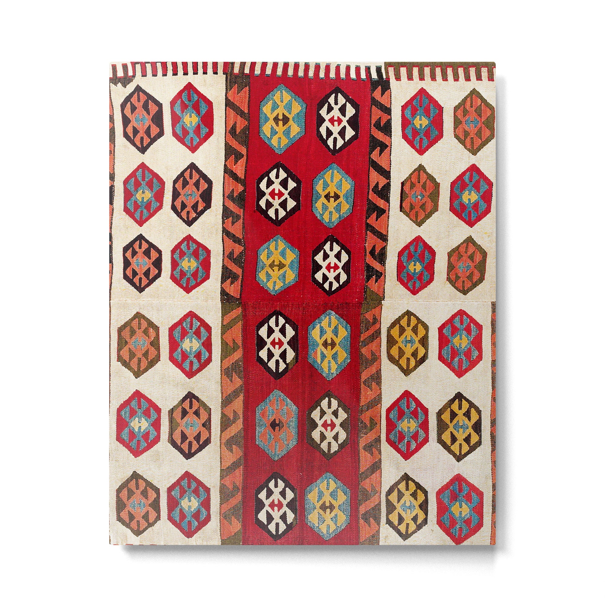 Kurdish  Antique Malatya Turkish Kilim Print Metal Print Gallery Image 4