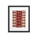 Kurdish  Antique Malatya Turkish Kilim Print Framed Art Print Gallery Image 4