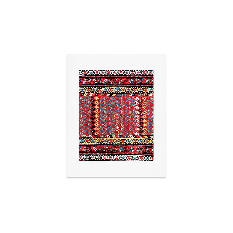 Kurdish Azerbaijan Northwest Persian Long Rug Print Art Print Gallery Image 1