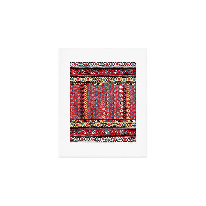 Kurdish Azerbaijan Northwest Persian Long Rug Print Art Print Gallery Image 1