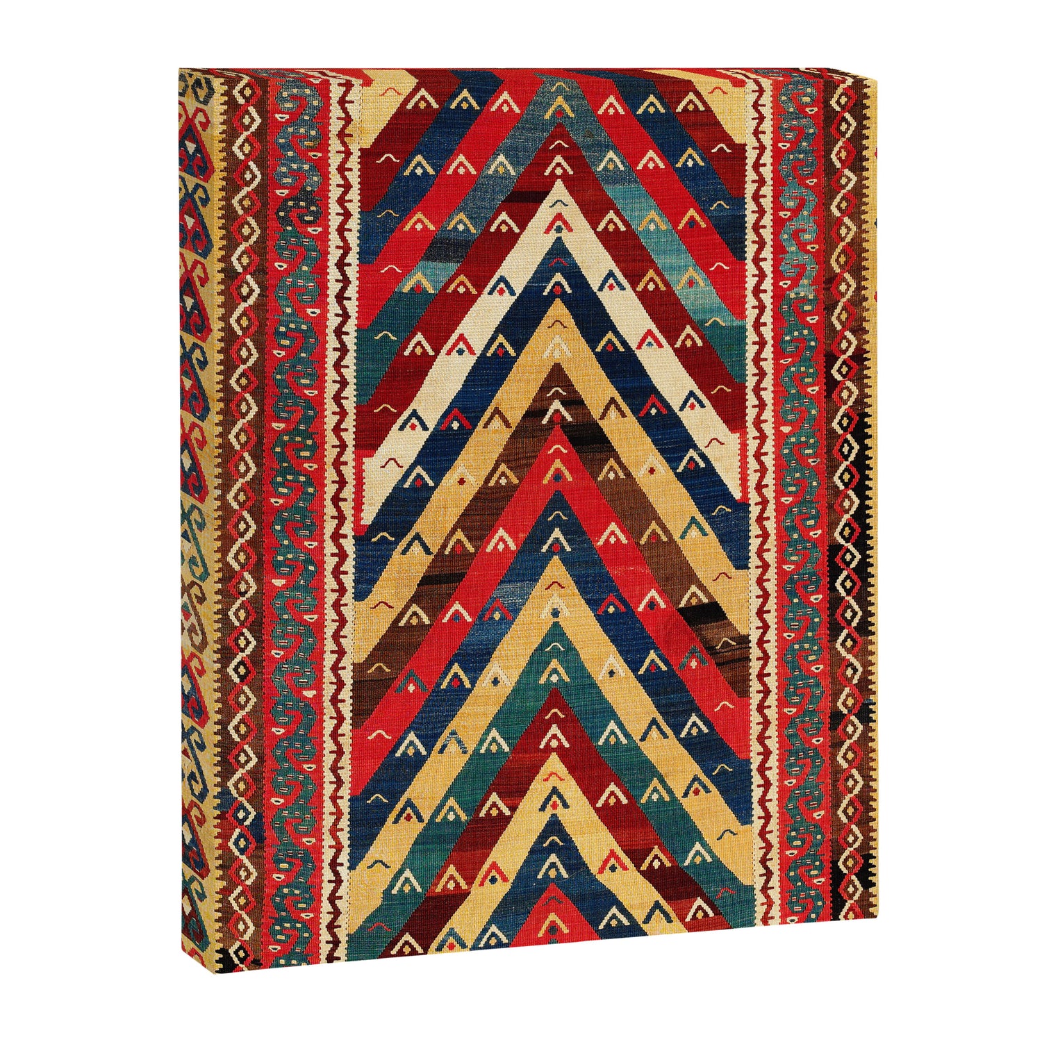 Kurdish Azerbaijan Northwest Persian Niche Kilim Print Canvas Print Gallery Image 3