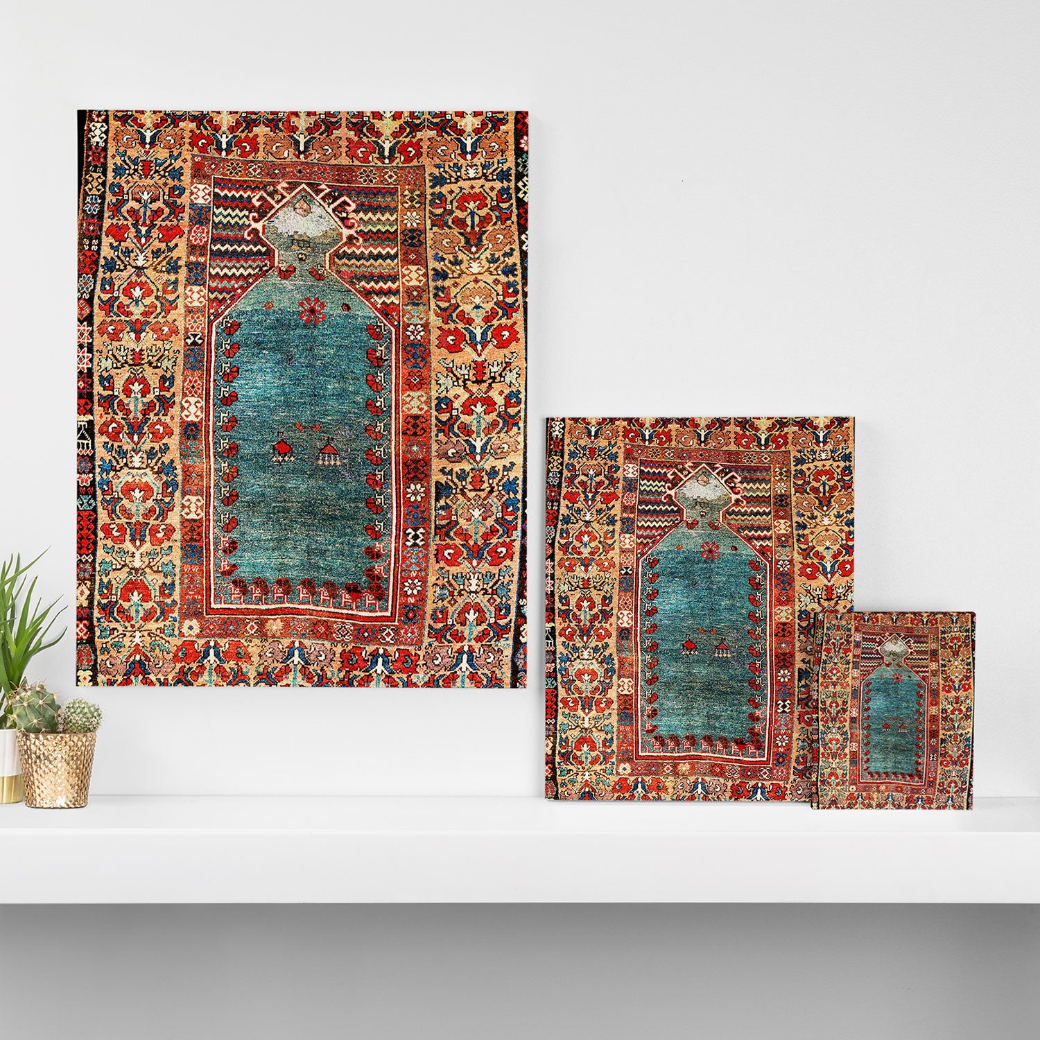 Kurdish East Anatolian Niche Rug Print Canvas Print Gallery Image 3