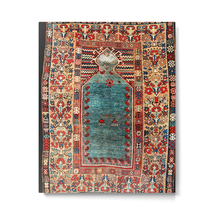 Kurdish East Anatolian Niche Rug Print Metal Print Gallery Image 1