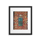 Kurdish East Anatolian Niche Rug Print Framed Art Print Gallery Image 5