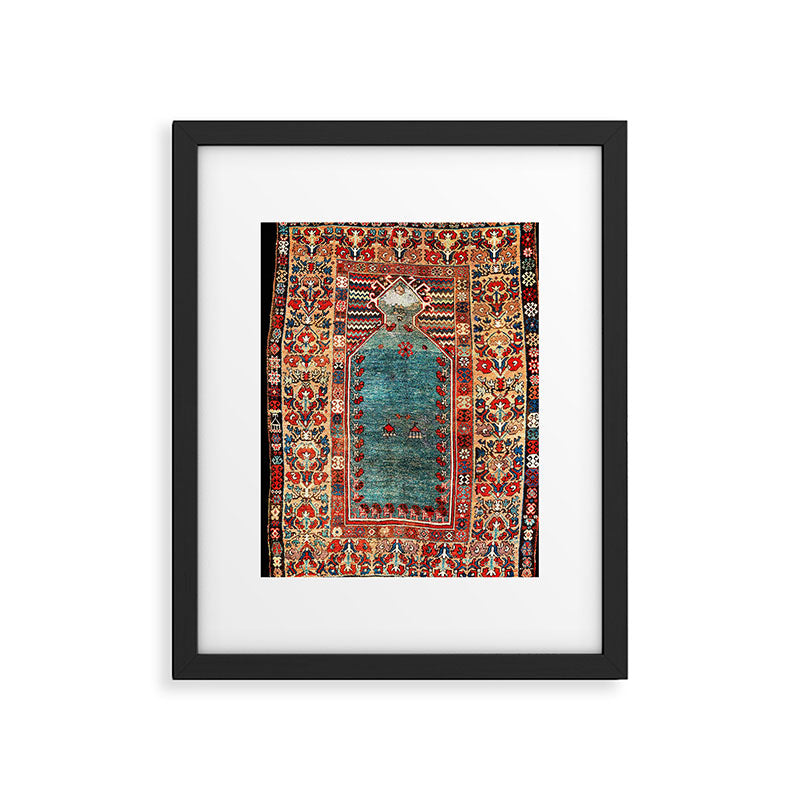 Kurdish East Anatolian Niche Rug Print Framed Art Print Gallery Image 5