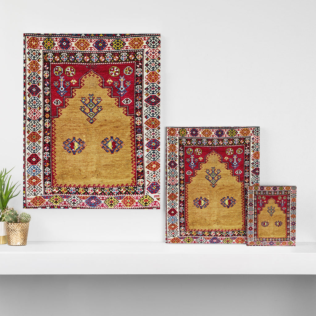 Kurdish East Anatolian Prayer Rug Print Canvas Print Gallery Image 3