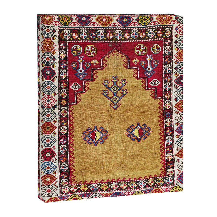 Kurdish East Anatolian Prayer Rug Print Canvas Print Gallery Image 1