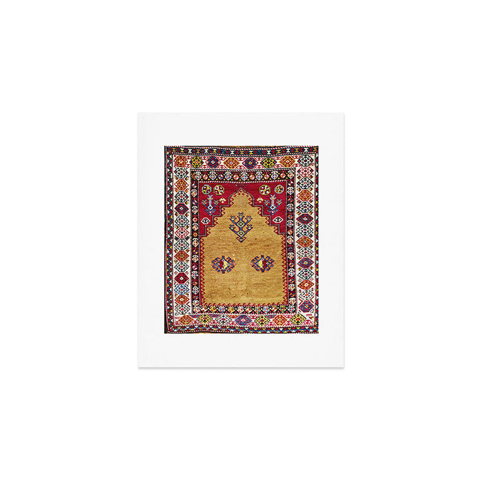 Kurdish East Anatolian Prayer Rug Print Art Print Gallery Image 1