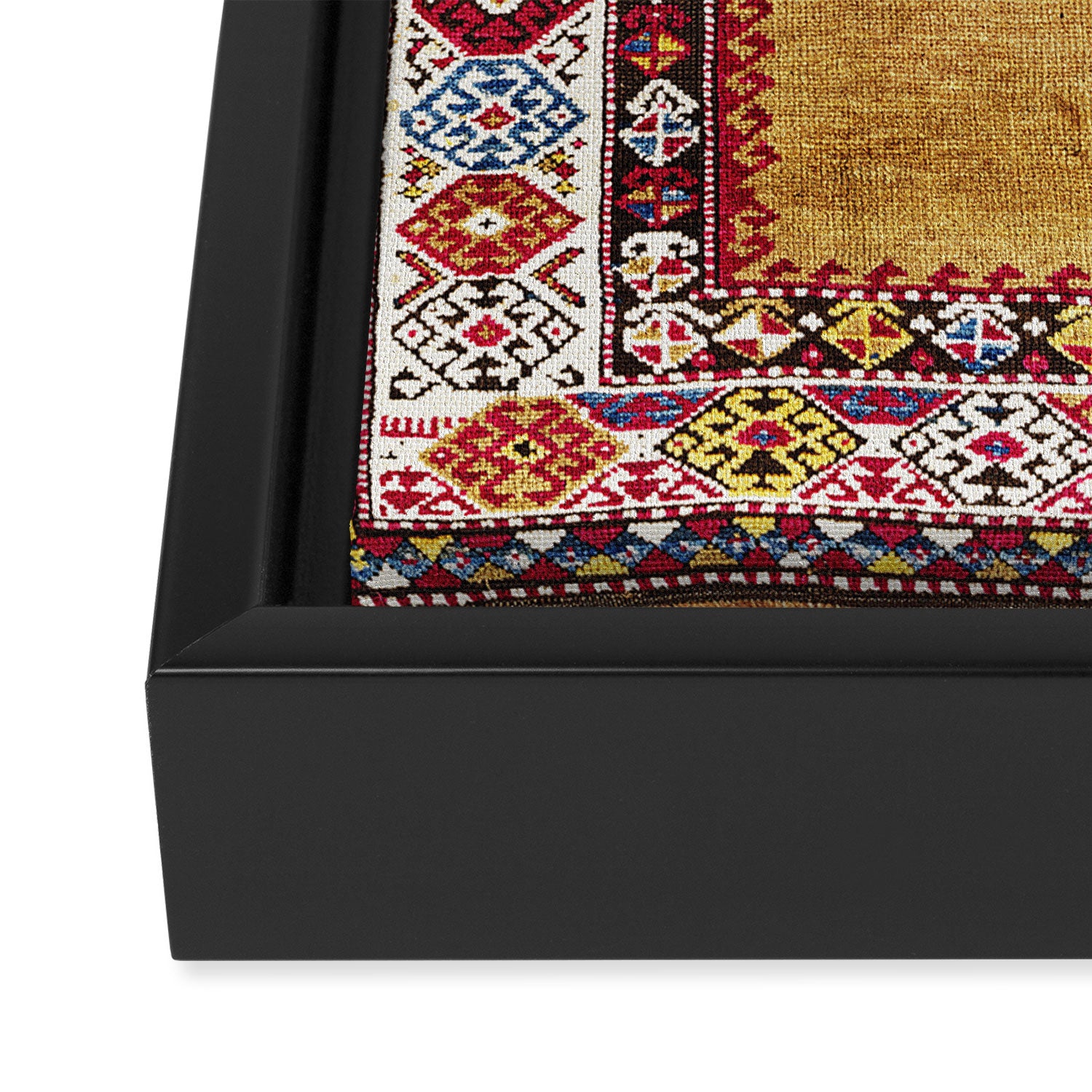 Kurdish East Anatolian Prayer Rug Print Framed Canvas Print Gallery Image 3