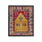 Kurdish East Anatolian Prayer Rug Print Framed Canvas Print Gallery Image 3