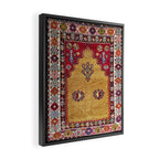 Kurdish East Anatolian Prayer Rug Print Framed Canvas Print Gallery Image 2