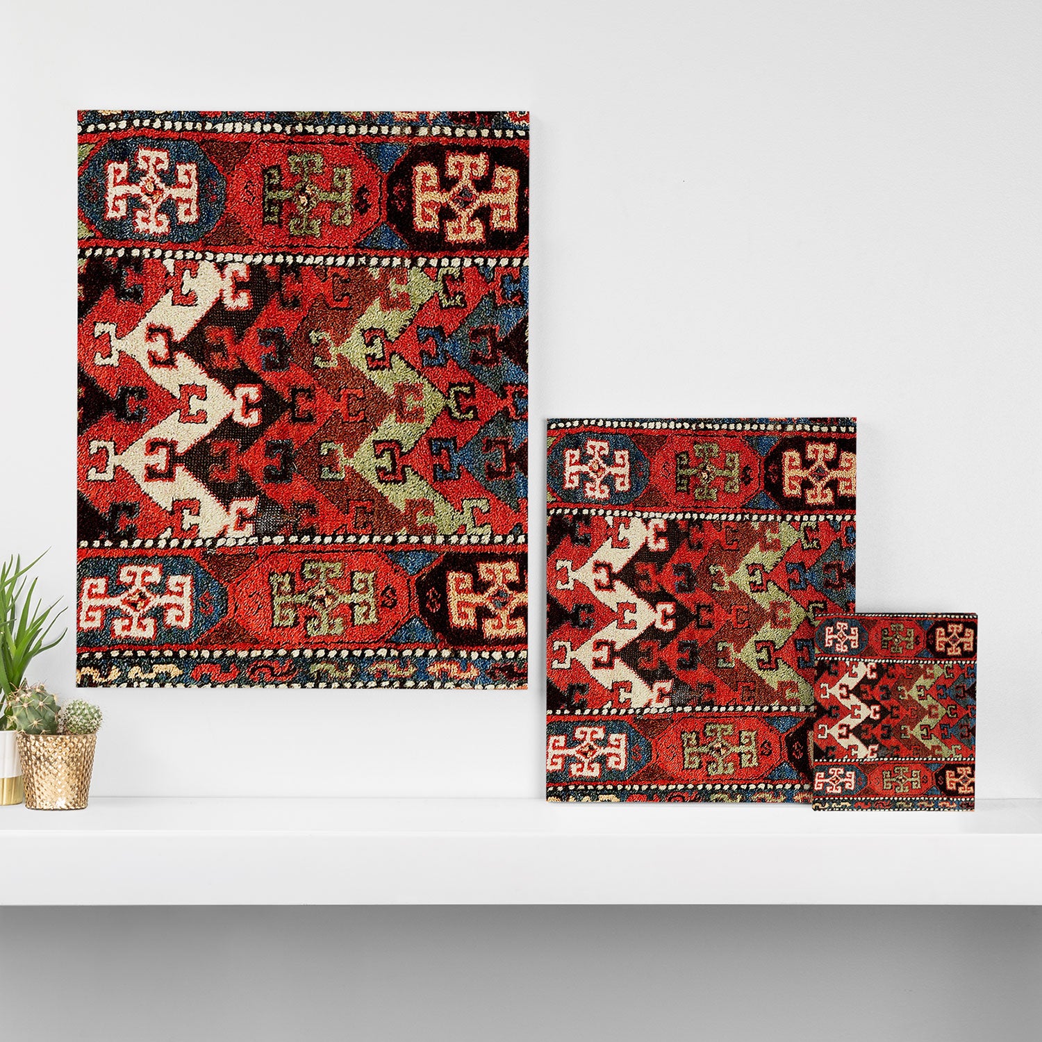 Kurdish East Anatolian Rug Print Canvas Print Gallery Image 3