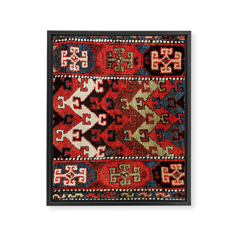 Kurdish East Anatolian Rug Print Framed Canvas Print Gallery Image 3
