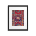 Kurdish Malatya East Anatolian Rug Print Framed Art Print Gallery Image 4