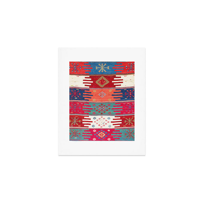 Kurdish Malatya East Anatolian Saf Kilim Print Art Print Gallery Image 1