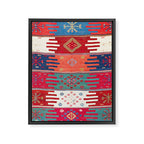 Kurdish Malatya East Anatolian Saf Kilim Print Framed Canvas Print Gallery Image 3